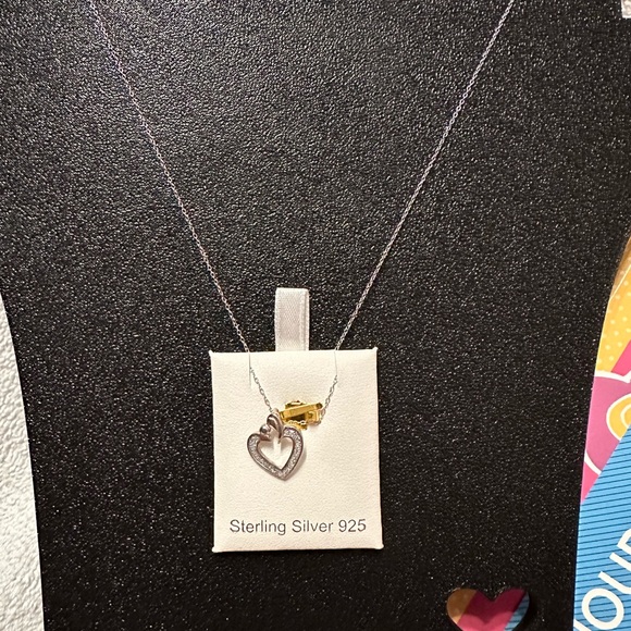 NWT 925 Sterling Silver mother/child Heart Necklace with Journal - Picture 3 of 4